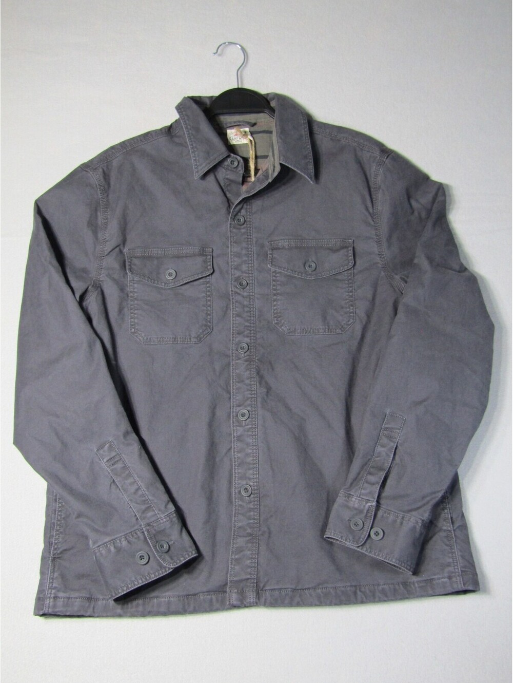 NWT Faherty Lakeside CPO Jacket Men's M Fall Charcoal Gray Lined Shacket NWT